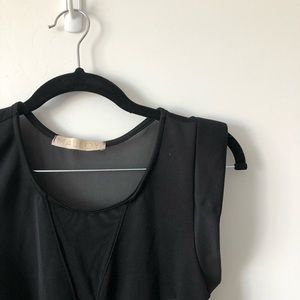 Malloy A Line Mech Cutout Cocktail Dress